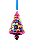 Fuchsia Fantasy Tree Glass Christmas Ornament - Che Cose Belle