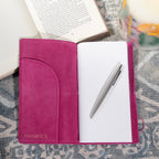 Fuchsia Suede Journal W/ Organic Cotton Paper: Small - Che Cose Belle