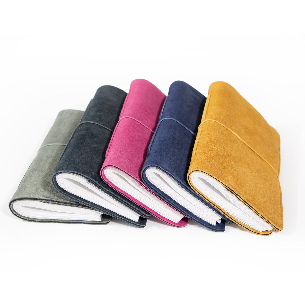 Fuchsia Suede Journal W/ Organic Cotton Paper: Small - Che Cose Belle