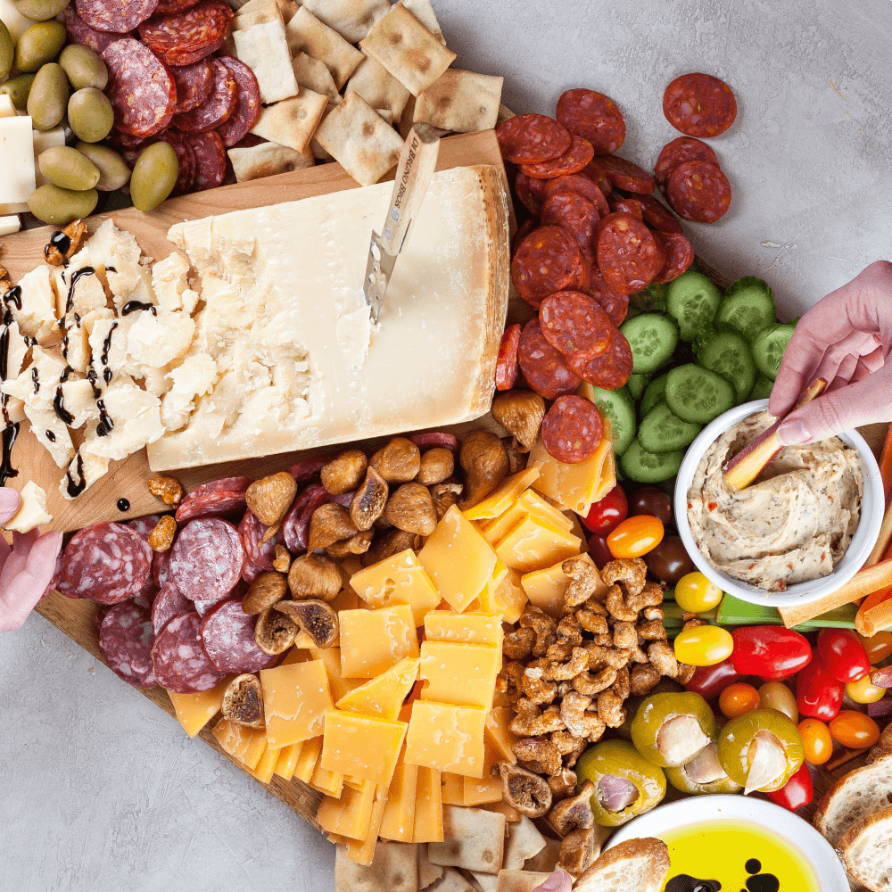 Fuhgettaboutit Cheese & Charcuterie Gourmet Gift Crate - Che Cose Belle
