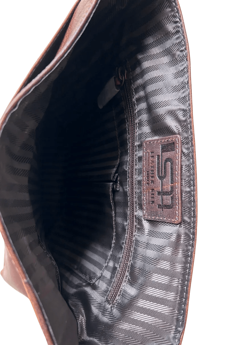 Full Grain Leather Messenger Bag for Men – Crossbody Work & Everyday Shoulder Bag - Che Cose Belle