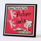 Funny Vintage Cookbook Cover Kitchen Coasters - Che Cose Belle