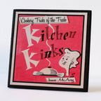 Funny Vintage Cookbook Cover Kitchen Coasters - Che Cose Belle
