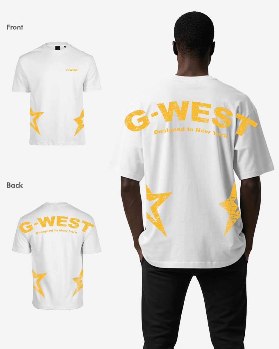 G West Mens Arch Logo Oversized Tee - Che Cose Belle