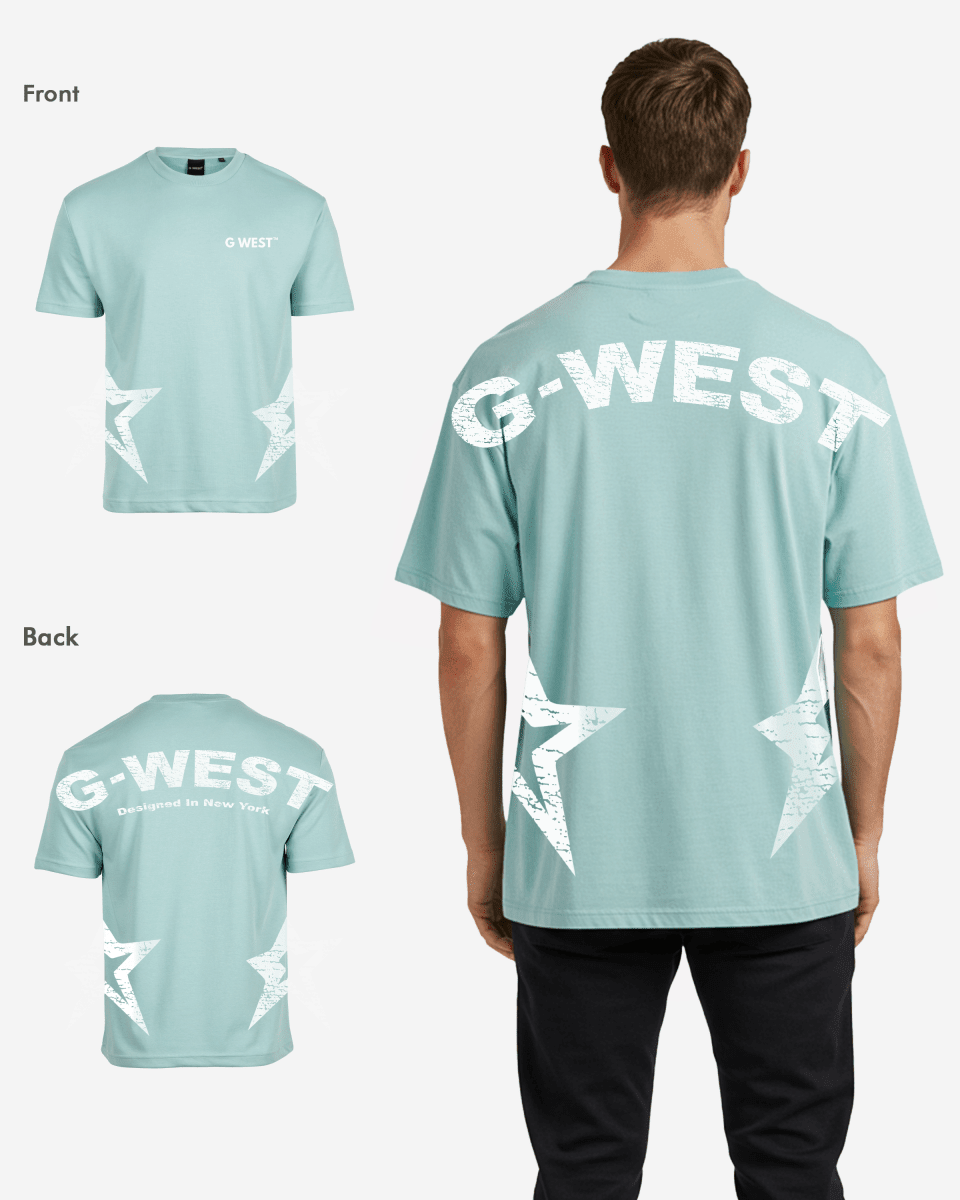 G West Mens Arch Logo Oversized Tee - Che Cose Belle