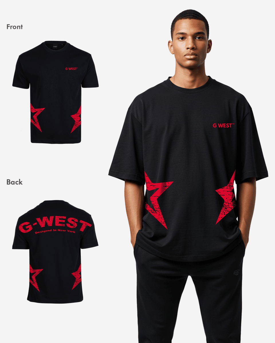G West Mens Arch Logo Oversized Tee - Che Cose Belle