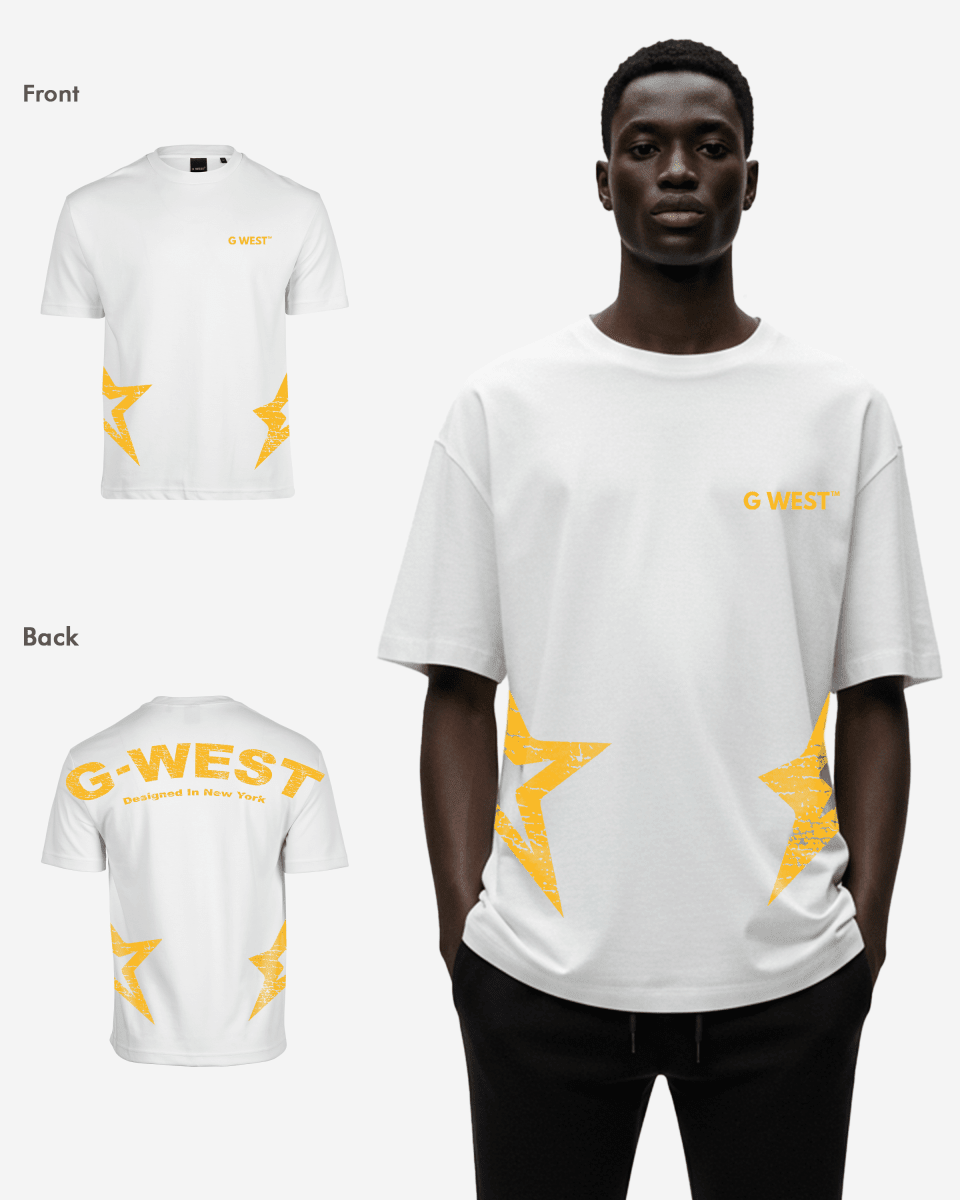 G West Mens Arch Logo Oversized Tee - Che Cose Belle