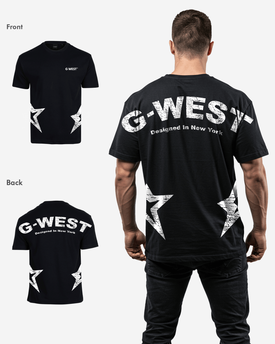 G West Mens Arch Logo Oversized Tee - Che Cose Belle