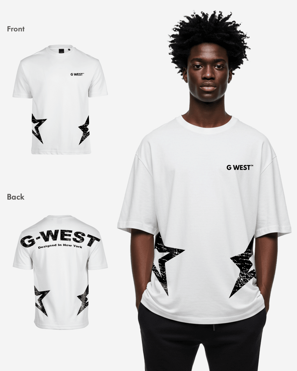 G West Mens Arch Logo Oversized Tee - Che Cose Belle