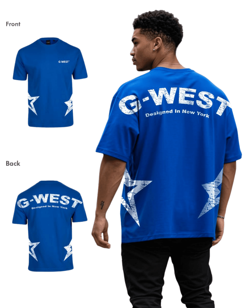 G West Mens Arch Logo Oversized Tee - Che Cose Belle