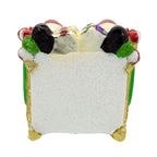 Bellissimo Glass Santa On Throne Ornament