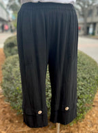 Gail Capri Pant with Pockets! 100% Cotton Gauze - Che Cose Belle