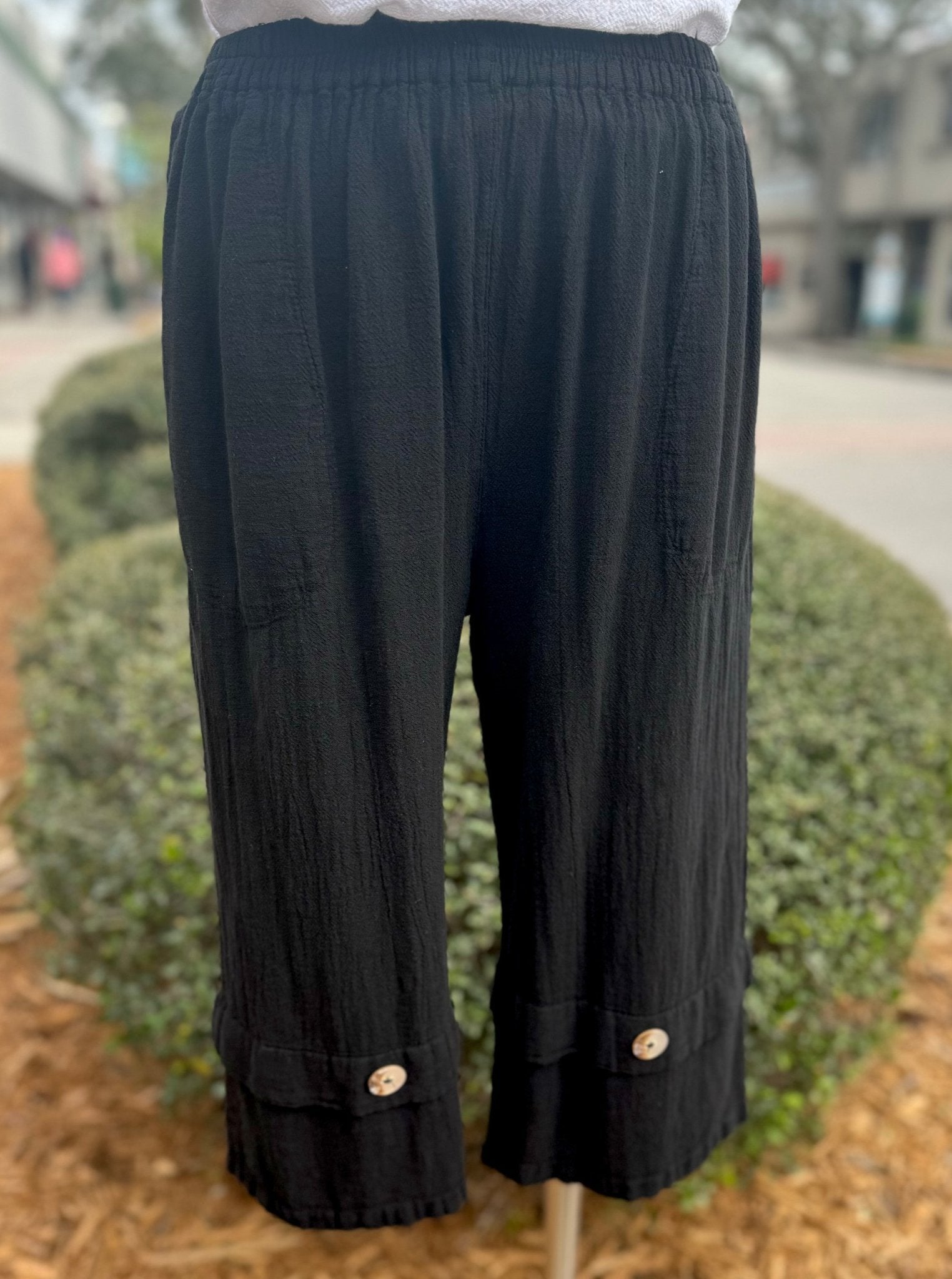 Gail Capri Pant with Pockets! 100% Cotton Gauze - Che Cose Belle