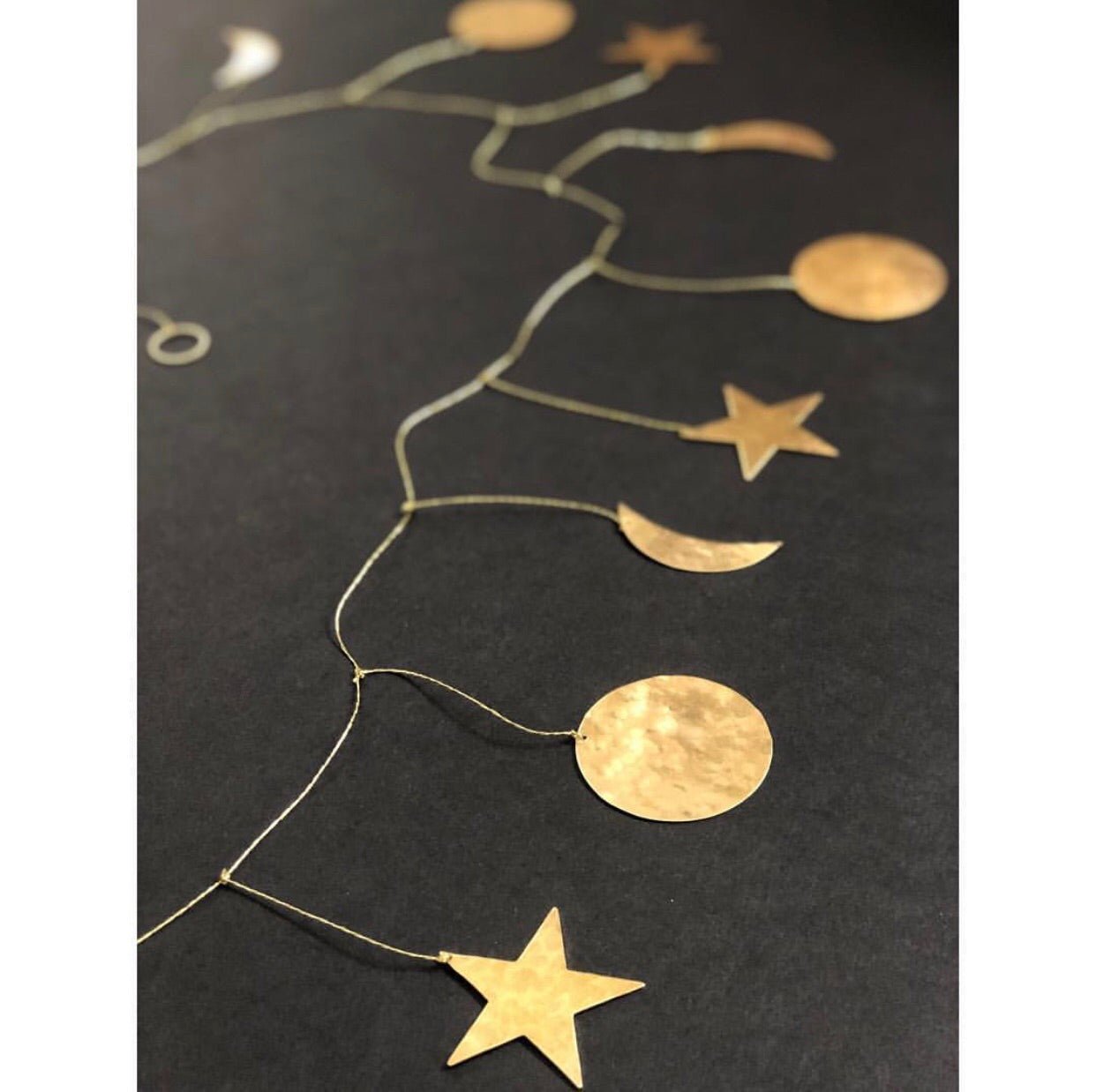 Galaxy Hammered Brass Garland - Che Cose Belle