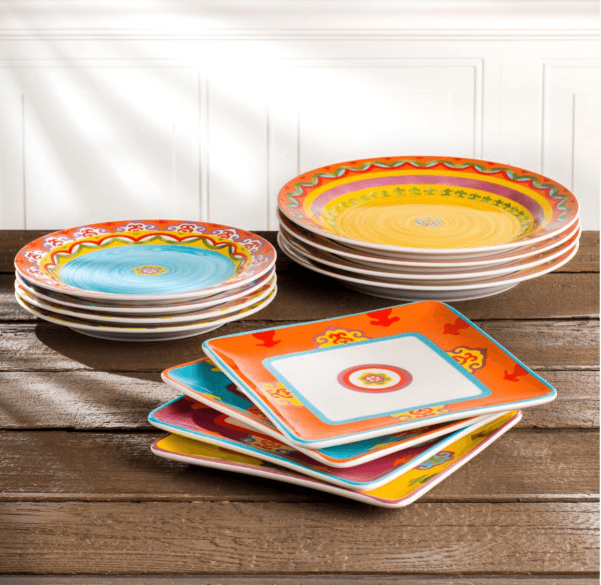 Galicia 8'' Square Salad Plates,Set of 4 - Che Cose Belle