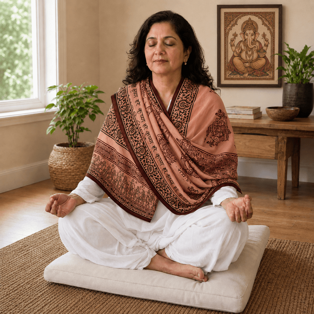 Ganapati Meditation Shawl - Che Cose Belle