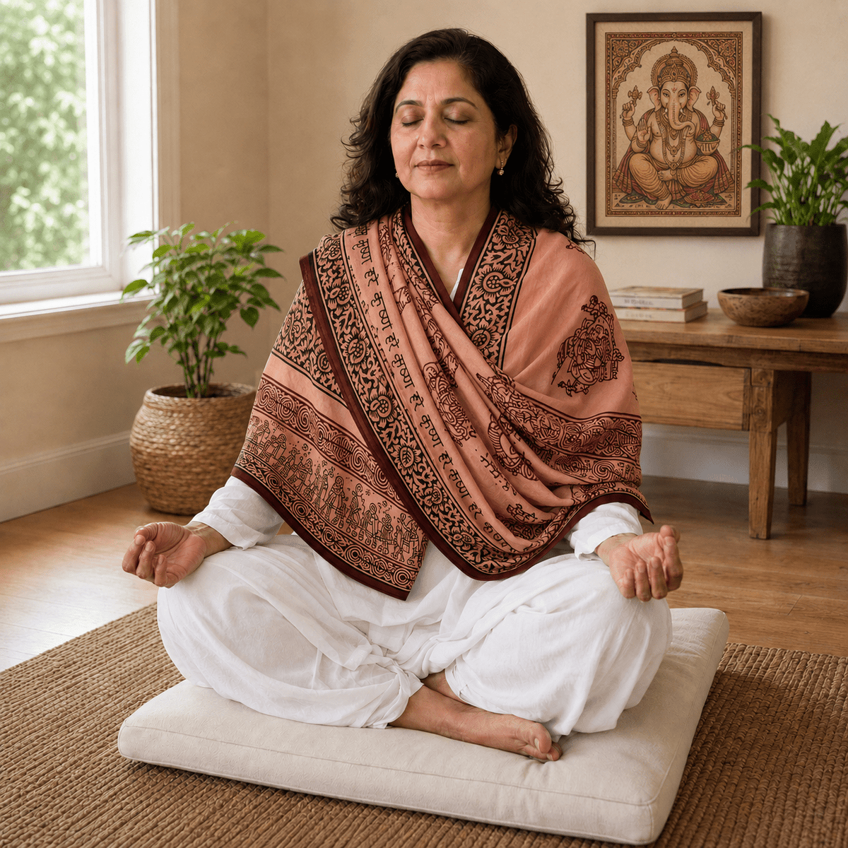 Ganapati Meditation Shawl - Che Cose Belle
