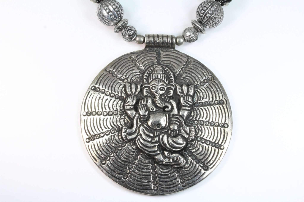 Ganesha Cosmos Handcrafted Spiritual Statement Necklace - Che Cose Belle