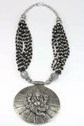 Ganesha Cosmos Handcrafted Spiritual Statement Necklace - Che Cose Belle