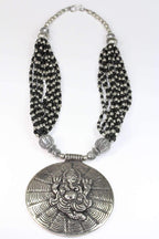 Ganesha Cosmos Handcrafted Spiritual Statement Necklace - Che Cose Belle