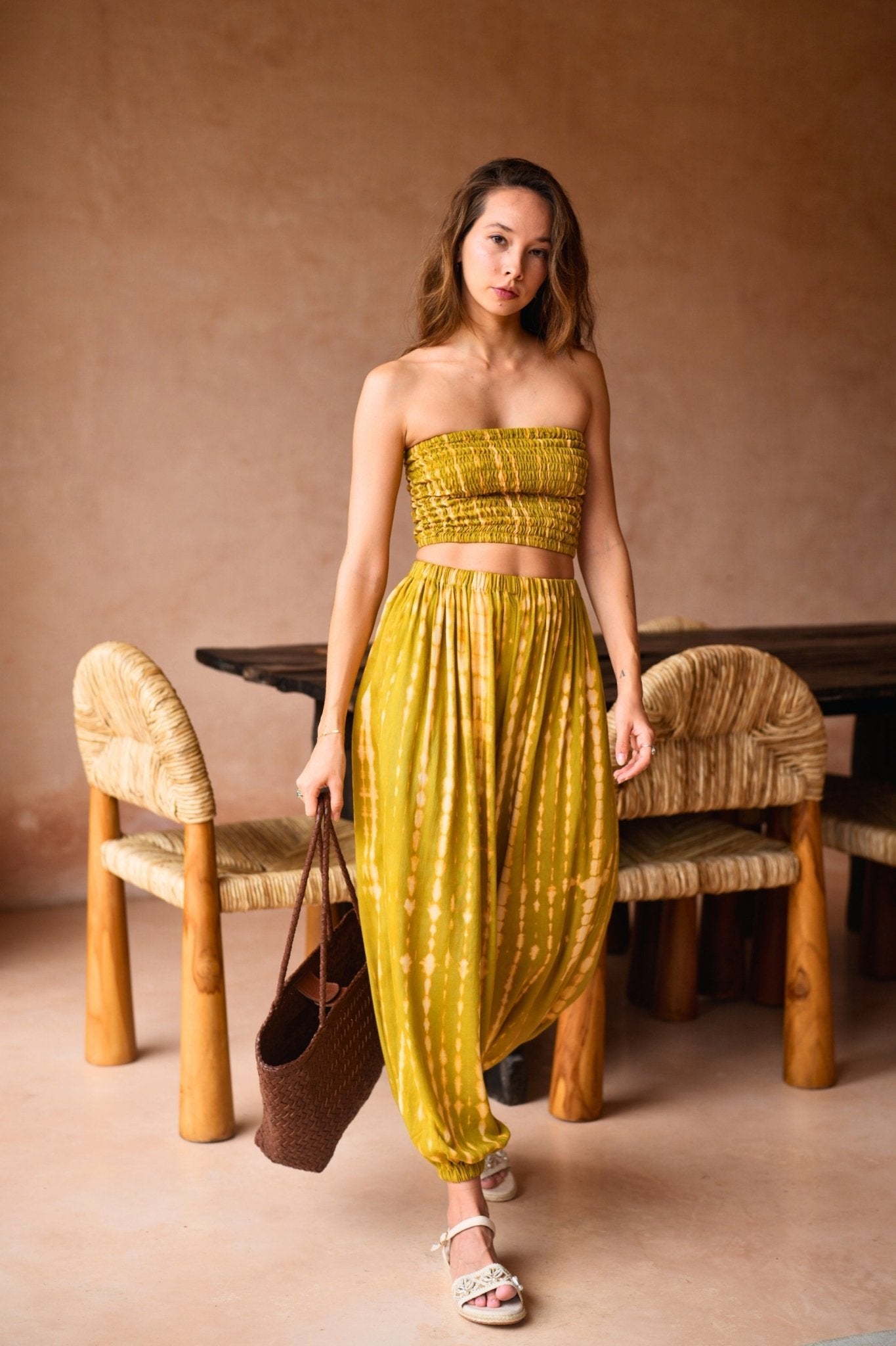 Garcia Artisan Handwoven Leather Tote in Brown - Che Cose Belle