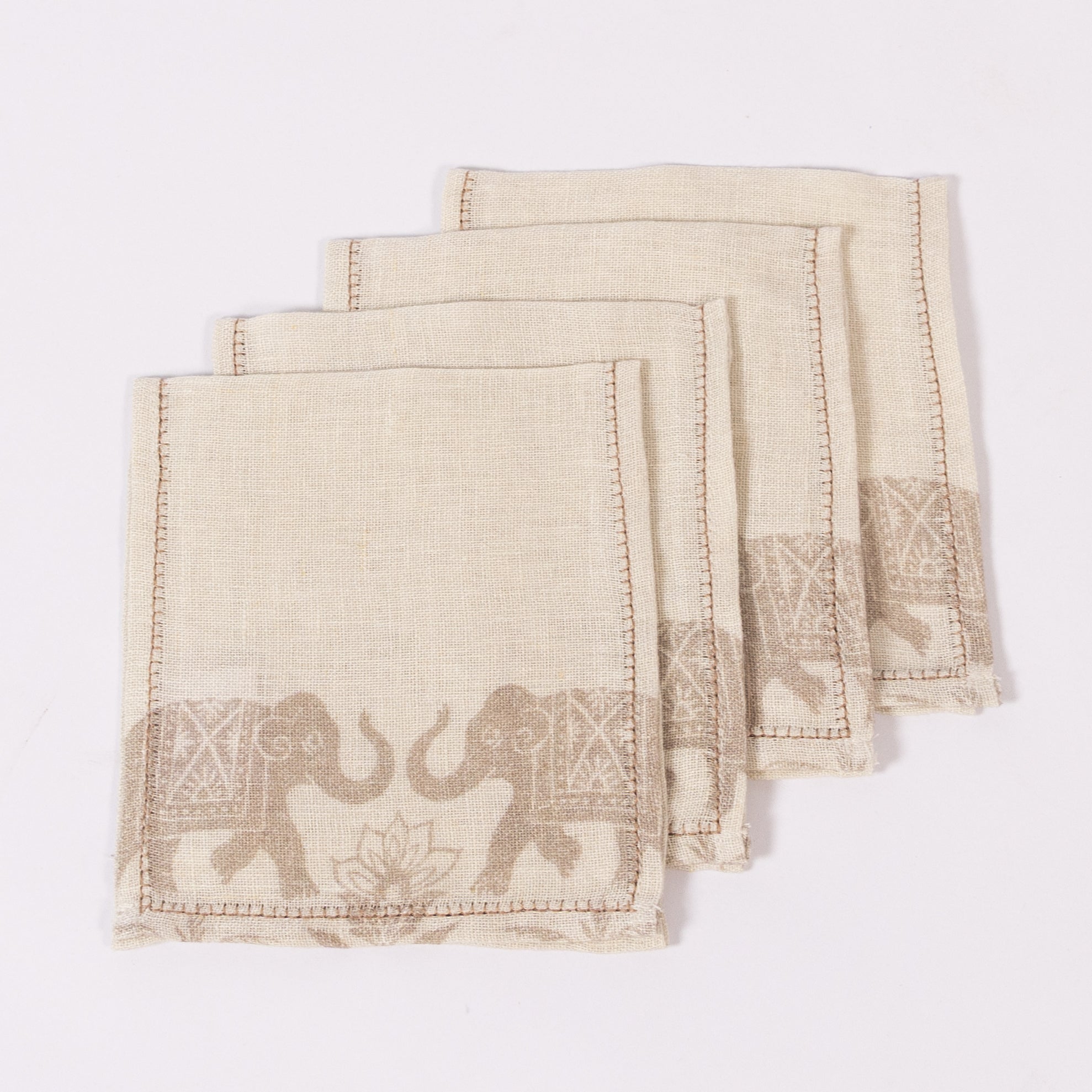Garden Elephant Cocktail Napkins (set of 4) - Che Cose Belle
