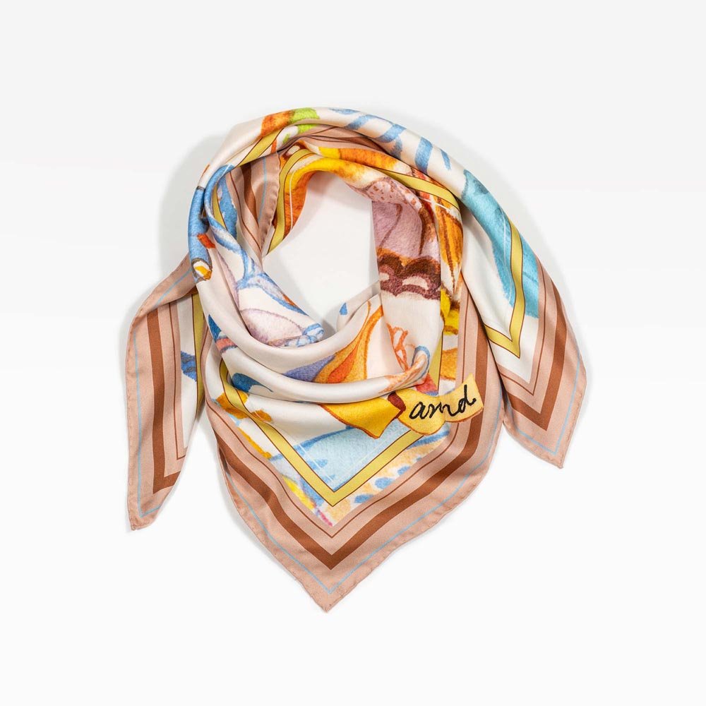 Garrulous Flowers Art Scarf - Che Cose Belle