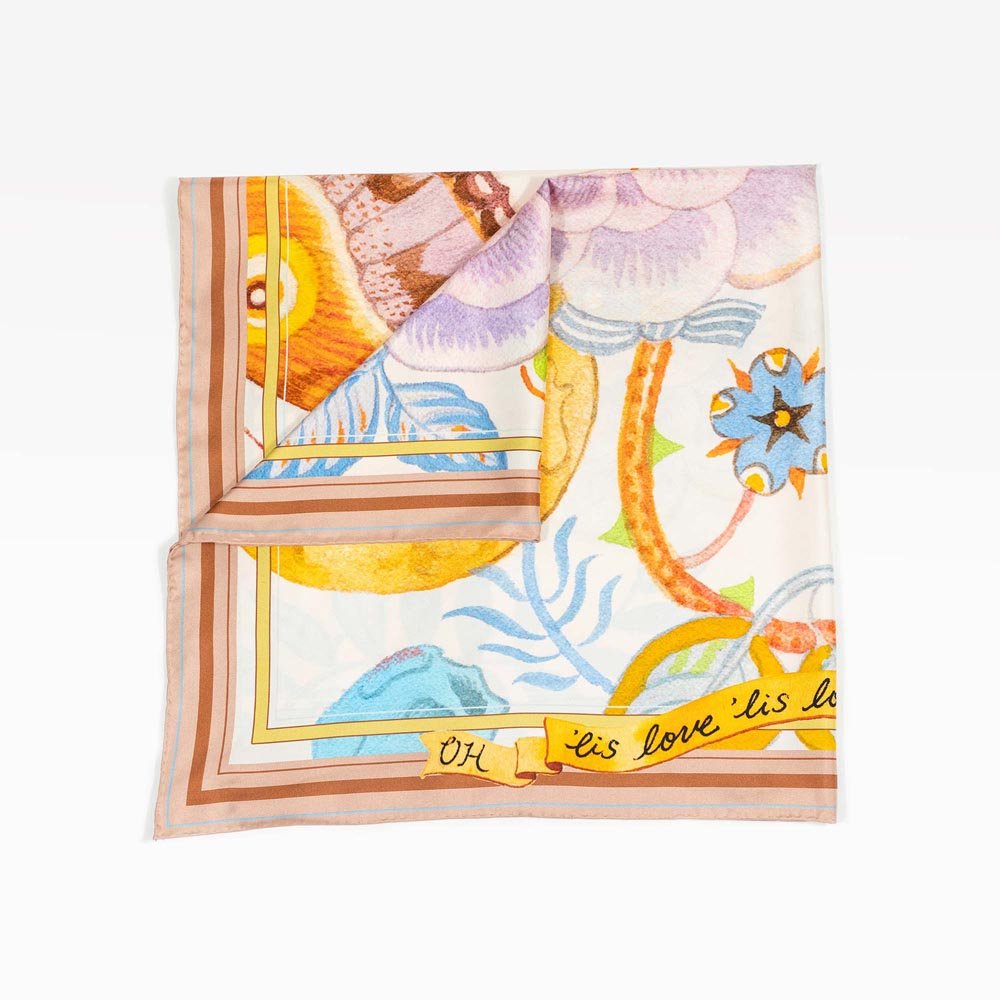 Garrulous Flowers Art Scarf - Che Cose Belle