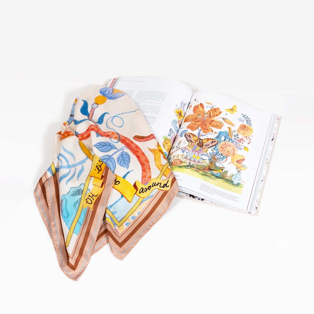 Garrulous Flowers Art Scarf - Che Cose Belle