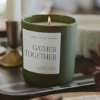 Gather Together Soy Candle - Olive Matte Jar - 15 oz - Che Cose Belle