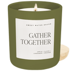 Gather Together Soy Candle - Olive Matte Jar - 15 oz - Che Cose Belle