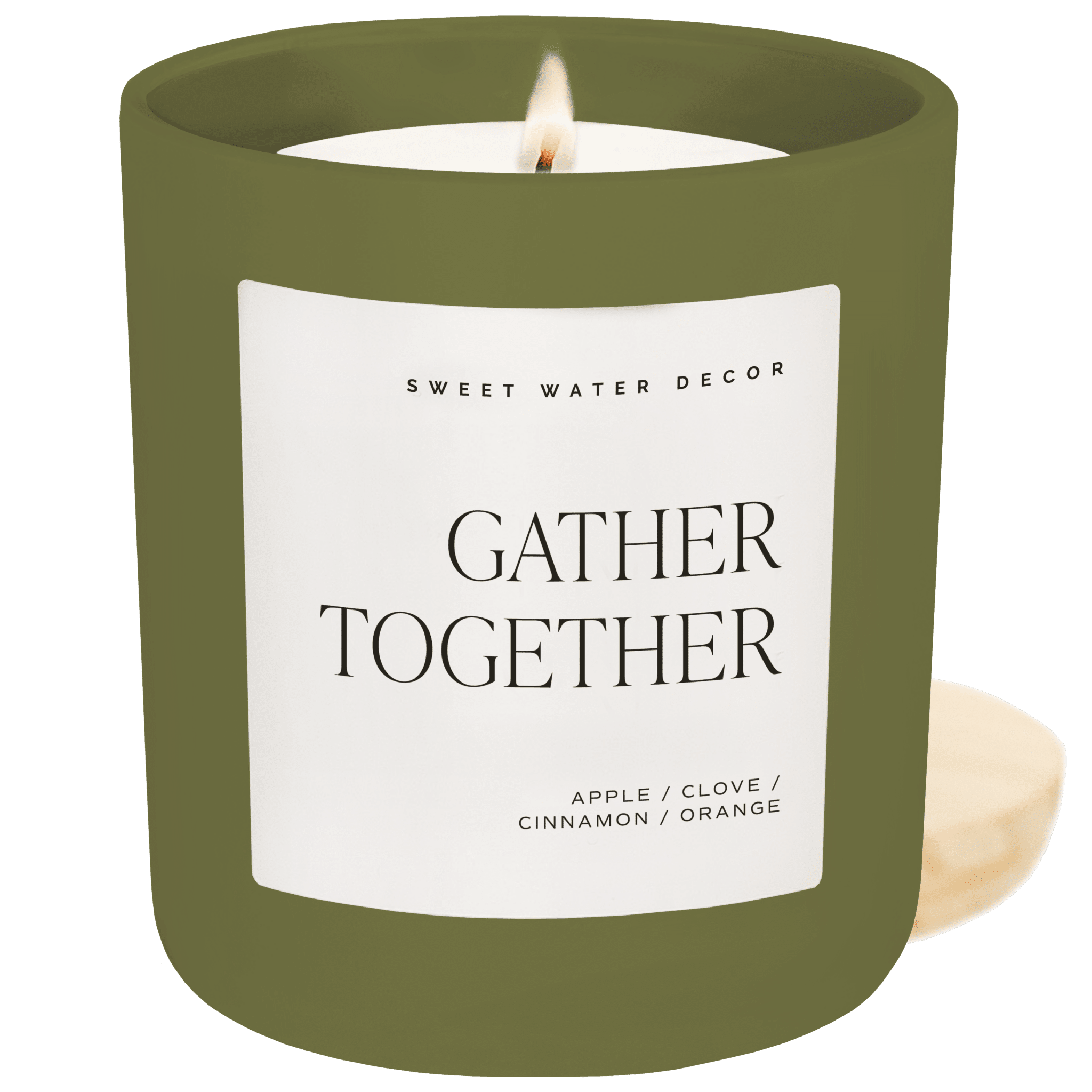 Gather Together Soy Candle - Olive Matte Jar - 15 oz - Che Cose Belle