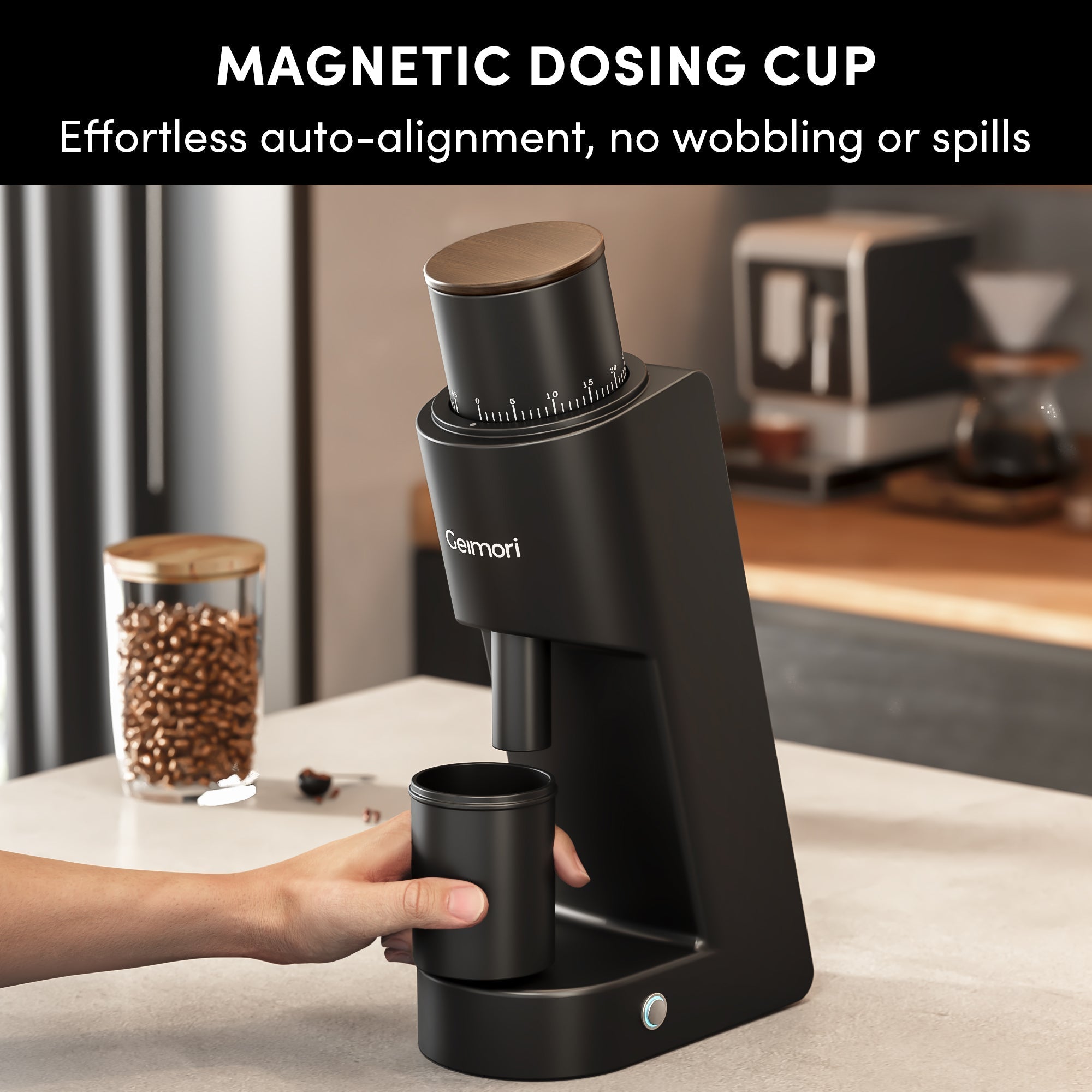 Geimori GU38 Coffee Grinder | Compact Single Dose Grinder - Che Cose Belle