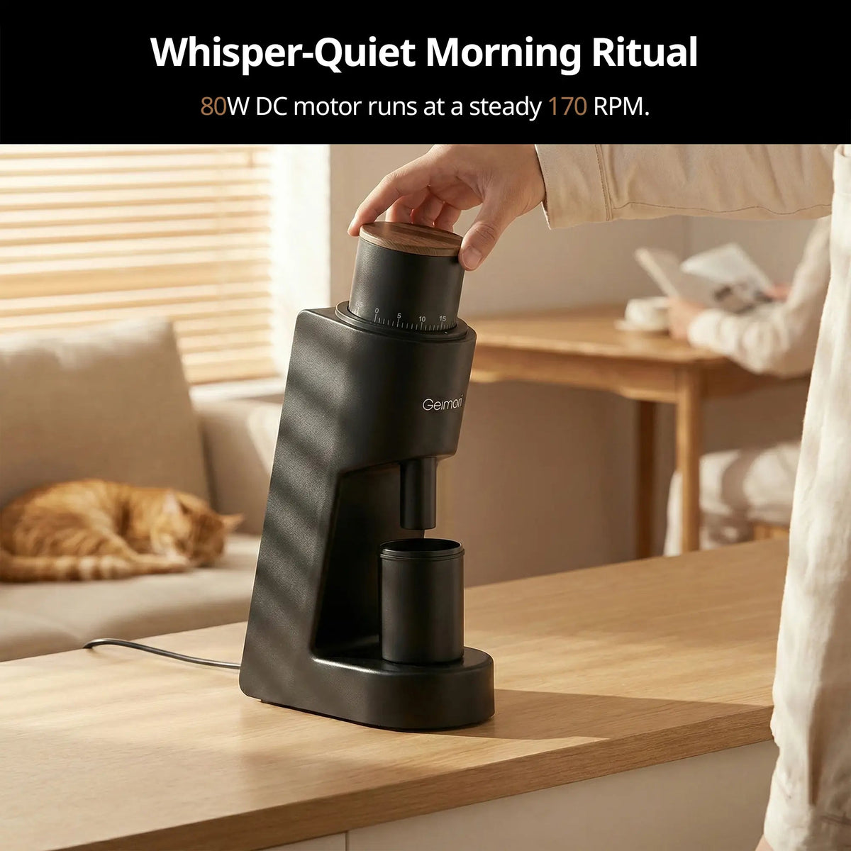 Geimori GU38 Coffee Grinder | Compact Single Dose Grinder - Che Cose Belle