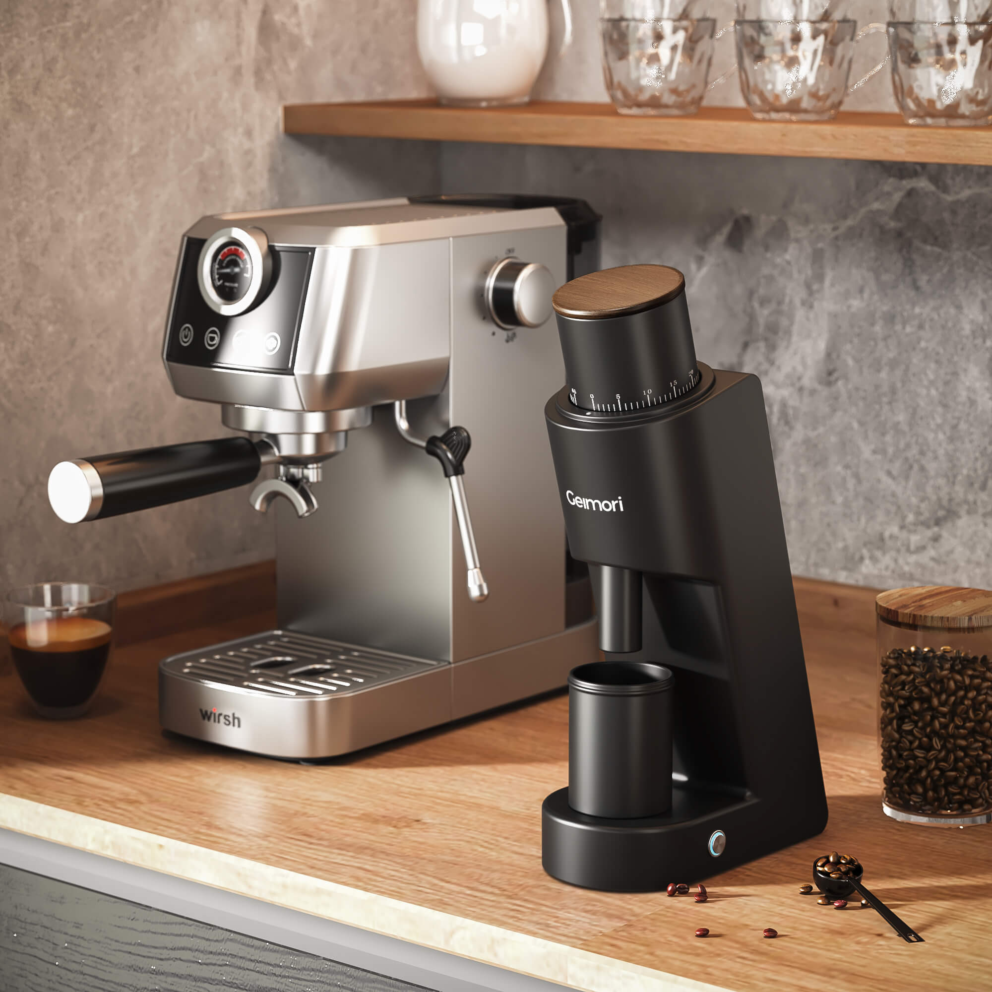 Geimori GU38 Coffee Grinder | Compact Single Dose Grinder - Che Cose Belle