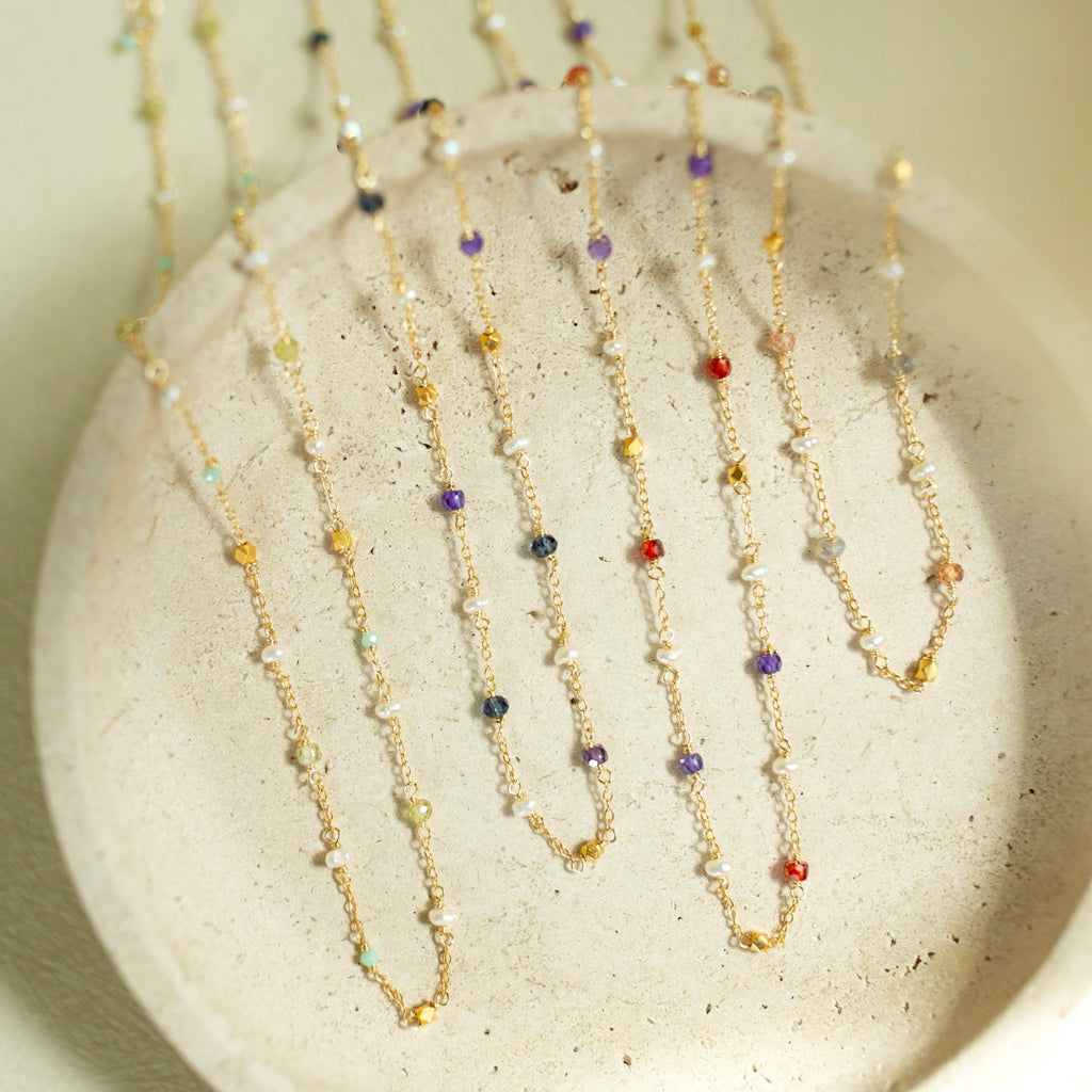 Gemstone Martini Chains - Che Cose Belle
