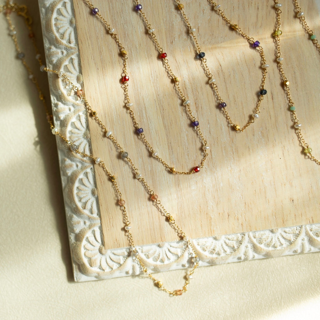 Gemstone Martini Chains - Che Cose Belle