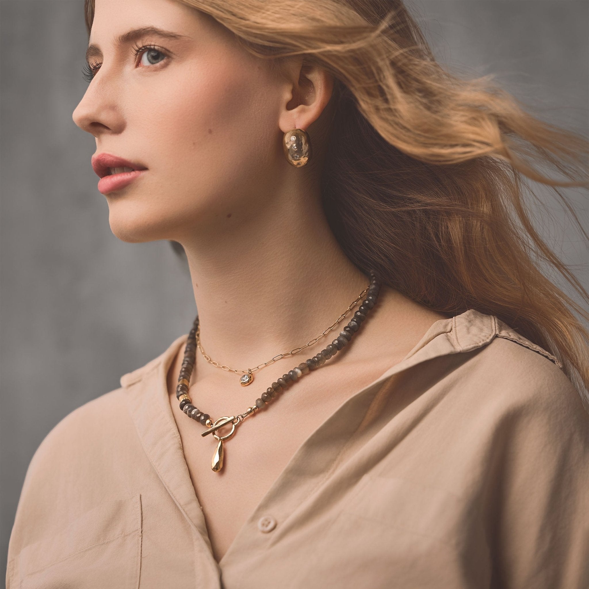 Genesis Bronze Earrings - Che Cose Belle