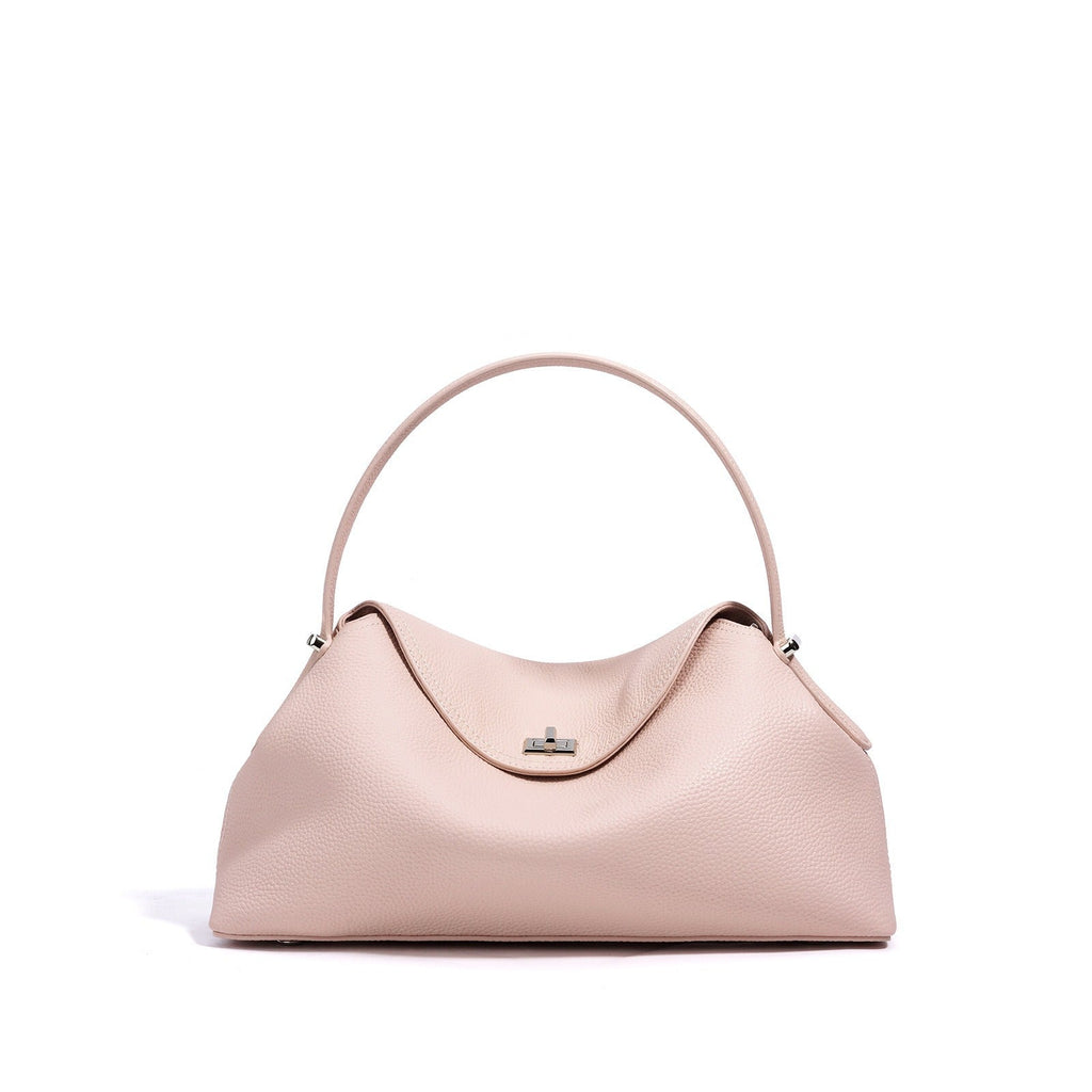 Genuine Leather Commuter Versatile Single-shoulder Women's Crossbody Bag, Simple, Large Capacity, Premium First-layer Cowhide Handbag - Che Cose Belle