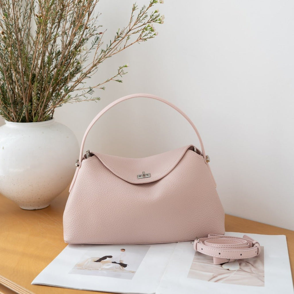 Genuine Leather Commuter Versatile Single-shoulder Women's Crossbody Bag, Simple, Large Capacity, Premium First-layer Cowhide Handbag - Che Cose Belle