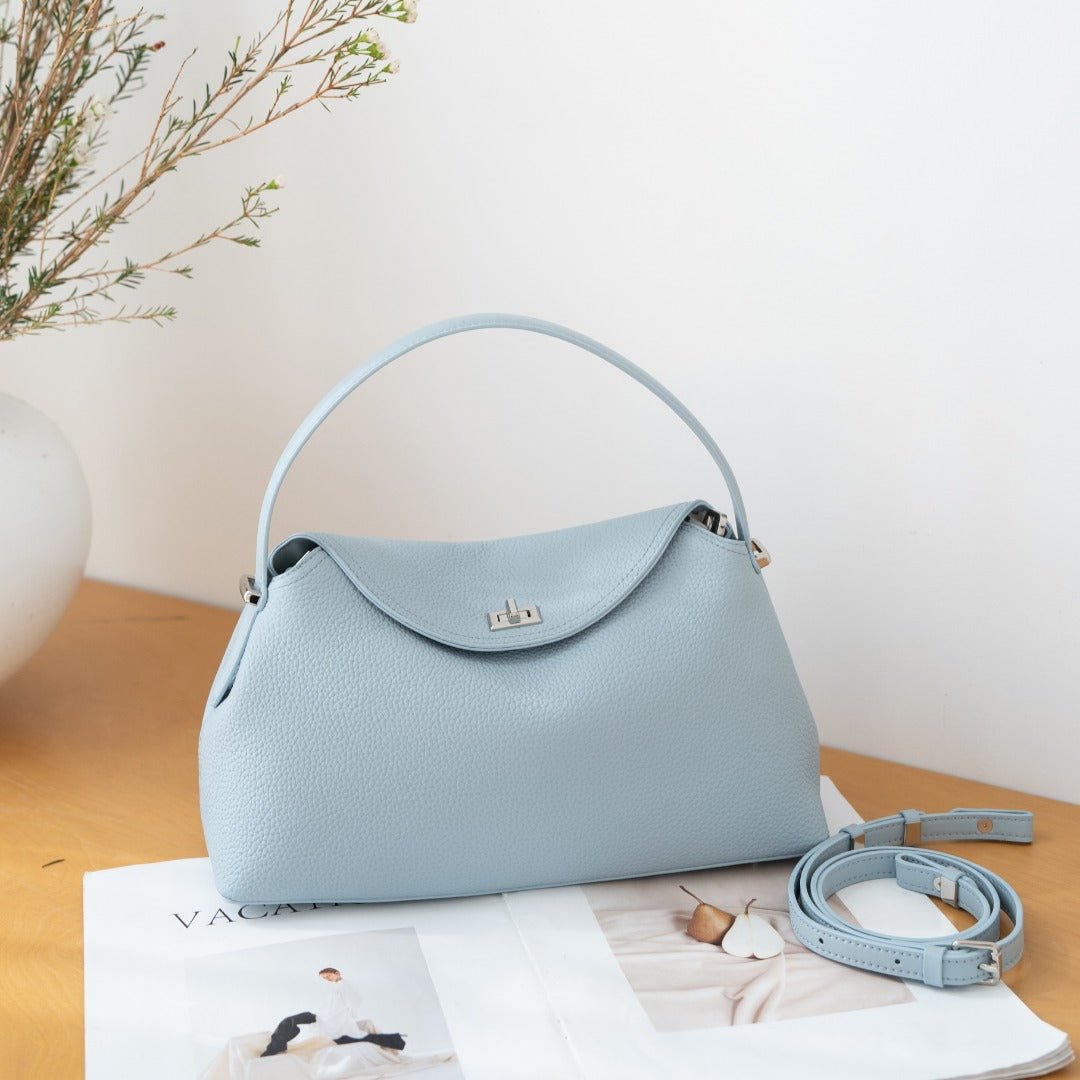 Genuine Leather Commuter Versatile Single-shoulder Women's Crossbody Bag, Simple, Large Capacity, Premium First-layer Cowhide Handbag - Che Cose Belle