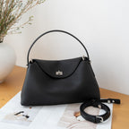 Genuine Leather Commuter Versatile Single-shoulder Women's Crossbody Bag, Simple, Large Capacity, Premium First-layer Cowhide Handbag - Che Cose Belle