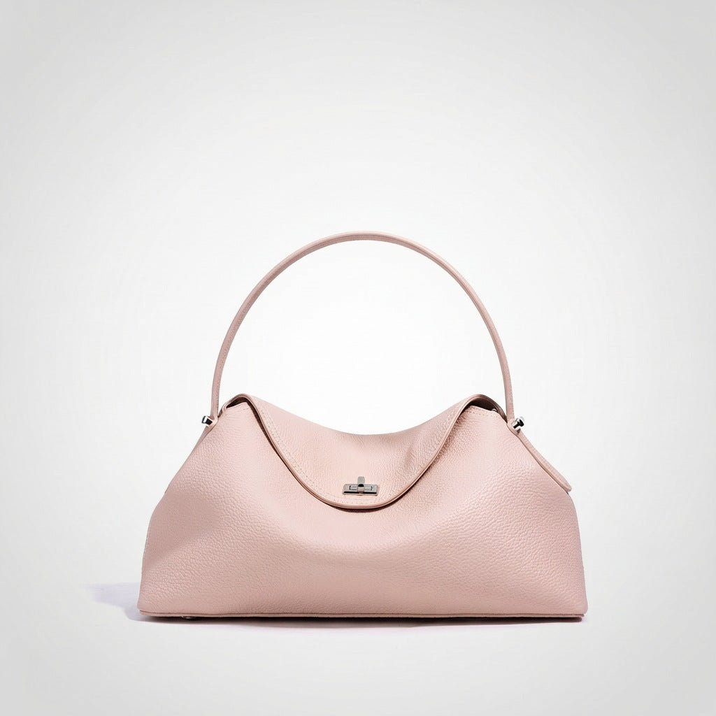 Genuine Leather Commuter Versatile Single-shoulder Women's Crossbody Bag, Simple, Large Capacity, Premium First-layer Cowhide Handbag - Che Cose Belle