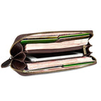 Genuine Leather Long First-Layer Cowhide Wallet Zipper Purse - Che Cose Belle