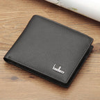Genuine Leather Two-Fold Short Coin Purse For Men - Che Cose Belle
