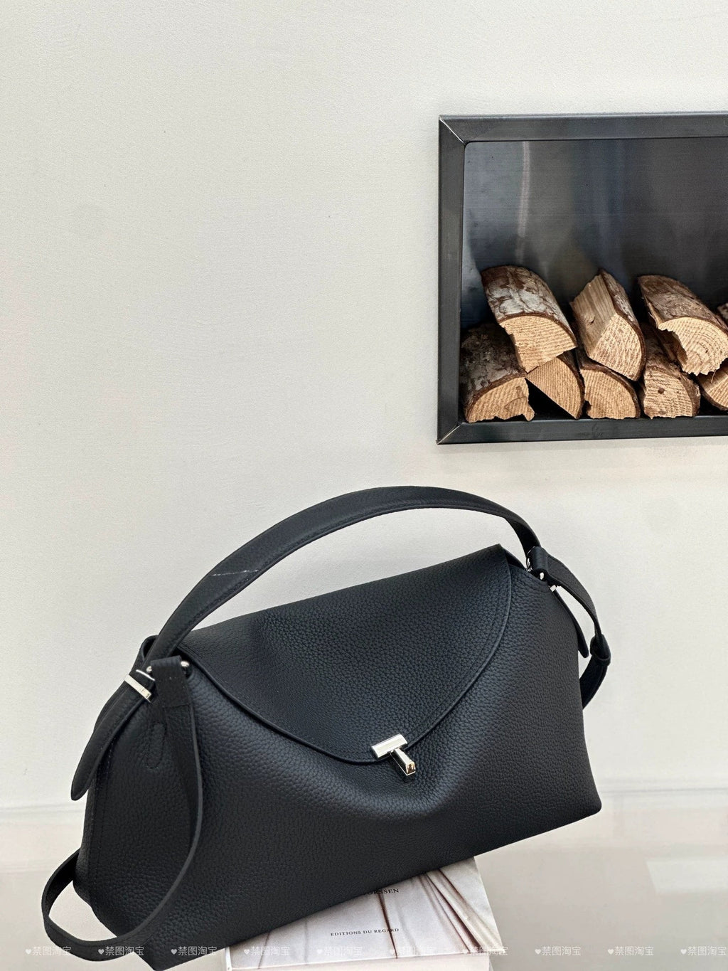 Genuine Leather Women's Bag, Cross-border High-end T-shaped Lock, Large-capacity Shoulder And Handbag, Top-layer Cowhide Underarm Bag - Che Cose Belle