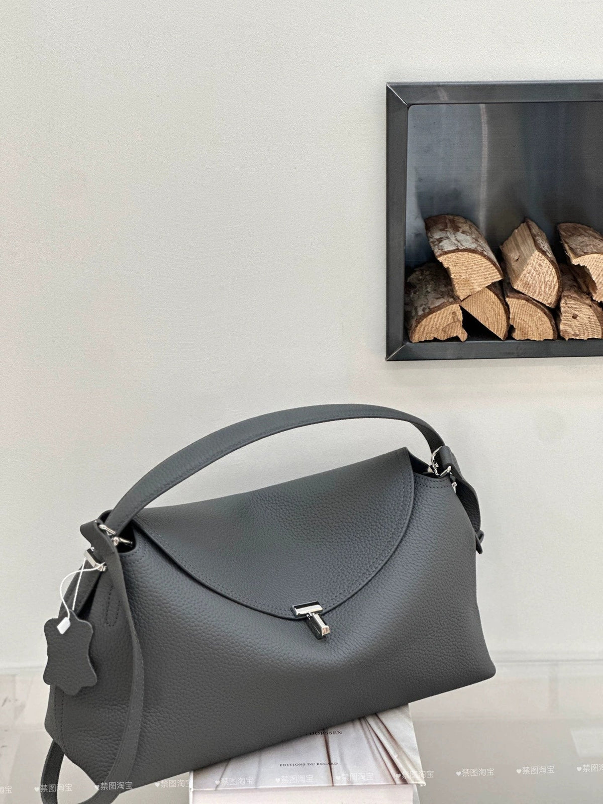 Genuine Leather Women's Bag, Cross-border High-end T-shaped Lock, Large-capacity Shoulder And Handbag, Top-layer Cowhide Underarm Bag - Che Cose Belle