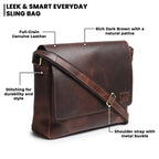 Genuine Sitka Leather Laptop Bag - Che Cose Belle