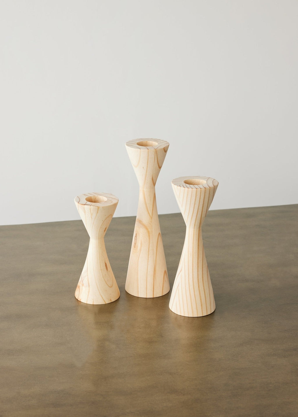 Geo Tealight Wooden Candle Holder White, Black, Natural - Che Cose Belle