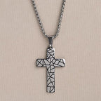 Geometric Cross Necklace - Che Cose Belle
